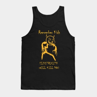 Potato Drawing electricity will kill you Tank Top